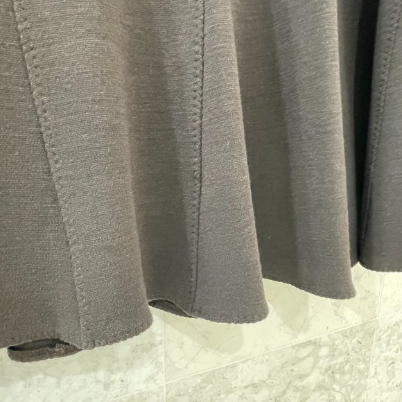 EILEEN FISHER {P/L} Tulip Skirt Chocolate Brown - Picture 2 of 6